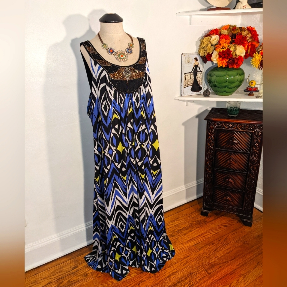 Plus Sized Fashion Bug Maxi Dress